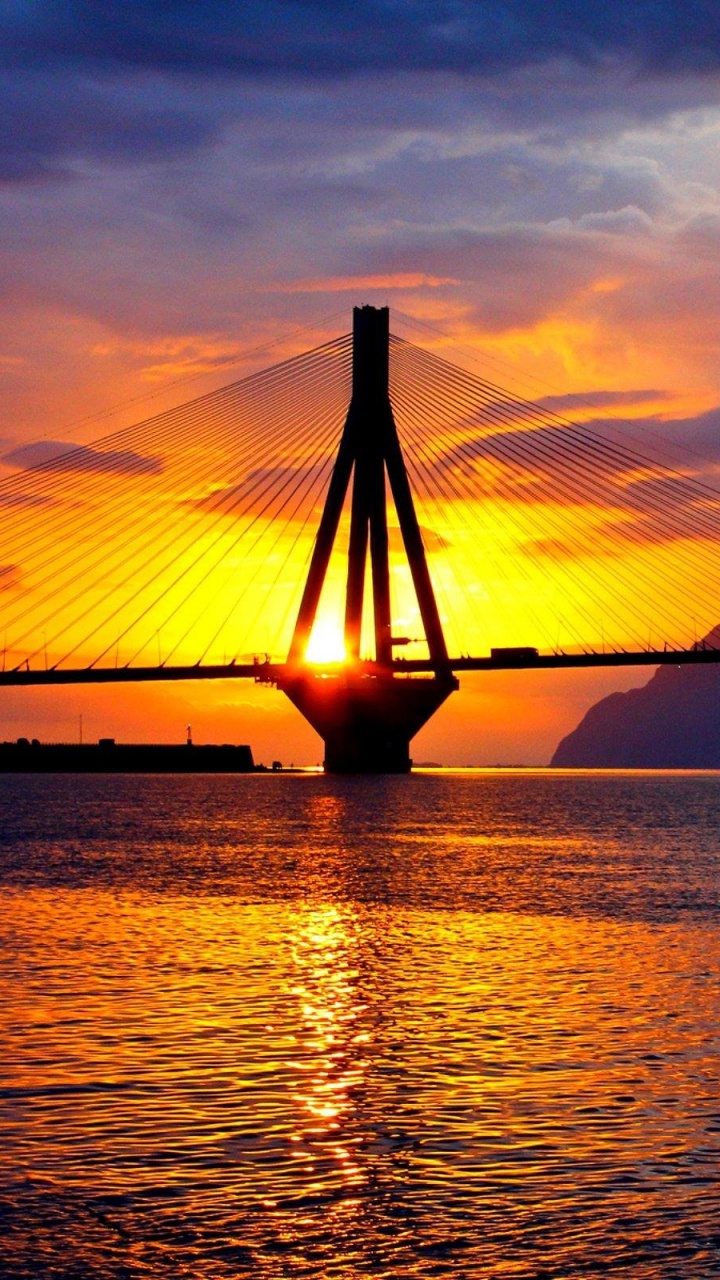 地平线, 日落, 余辉, 晚上, 很好的 壁纸 720x1280 允许