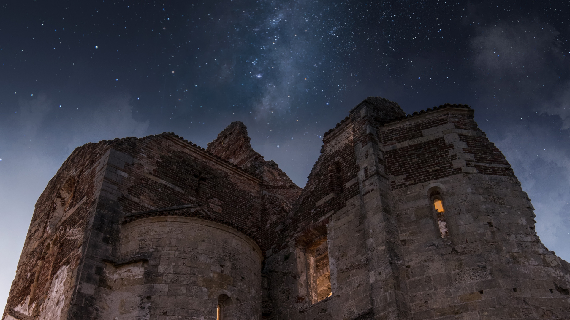 Night, Ruins, Atmosphere, Star, Ancient History. Wallpaper in 1920x1080 Resolution