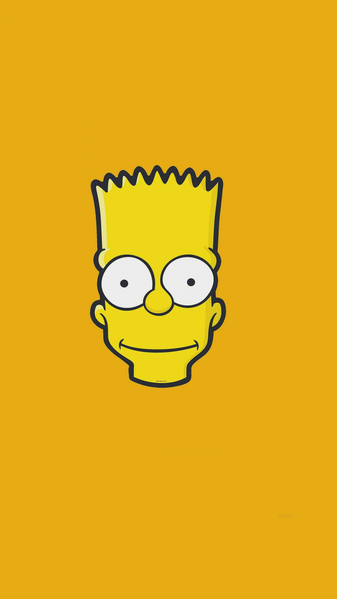 卡通, 巴特辛普森, 黄色的, 图标, 微笑 壁纸 1080x1920 允许