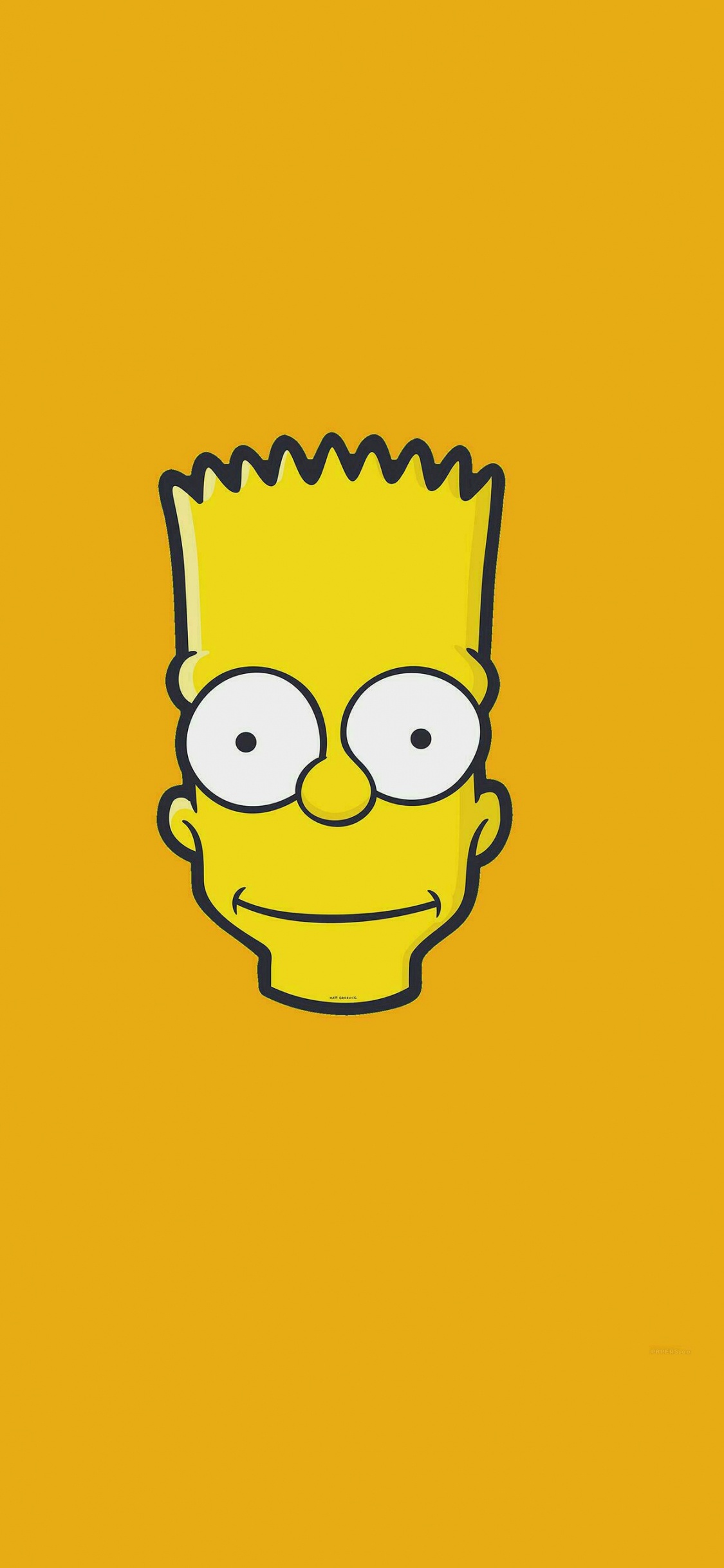 Gelbe Und Weiße Panda-Cartoon-Figur. Wallpaper in 1125x2436 Resolution