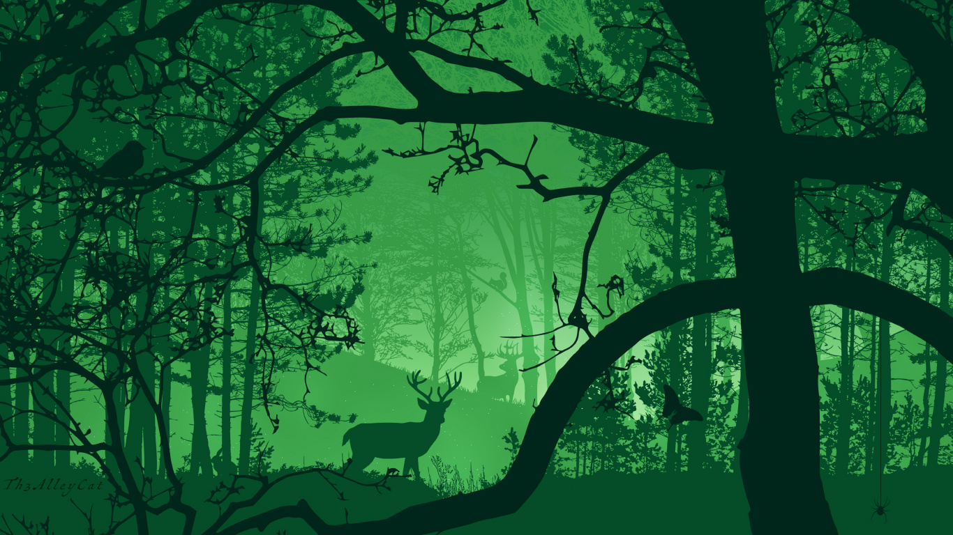 Green, Tree, Nature, Branch, Natural Landscape. Wallpaper in 1366x768 Resolution