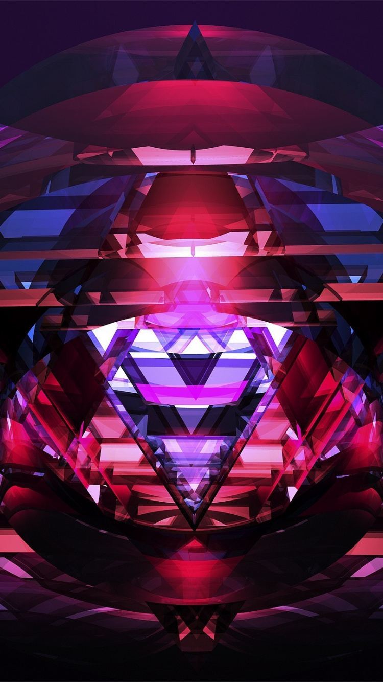 Red and Blue Ball With Light. Wallpaper in 750x1334 Resolution