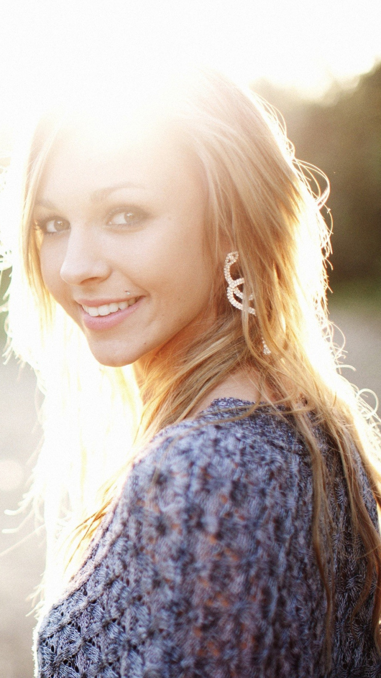 Hair, Blond, Sunlight, Beauty, Light. Wallpaper in 750x1334 Resolution