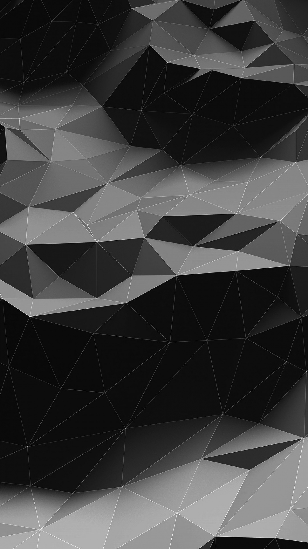 Abstrakte Schwarz-Weiß-Darstellung. Wallpaper in 1080x1920 Resolution