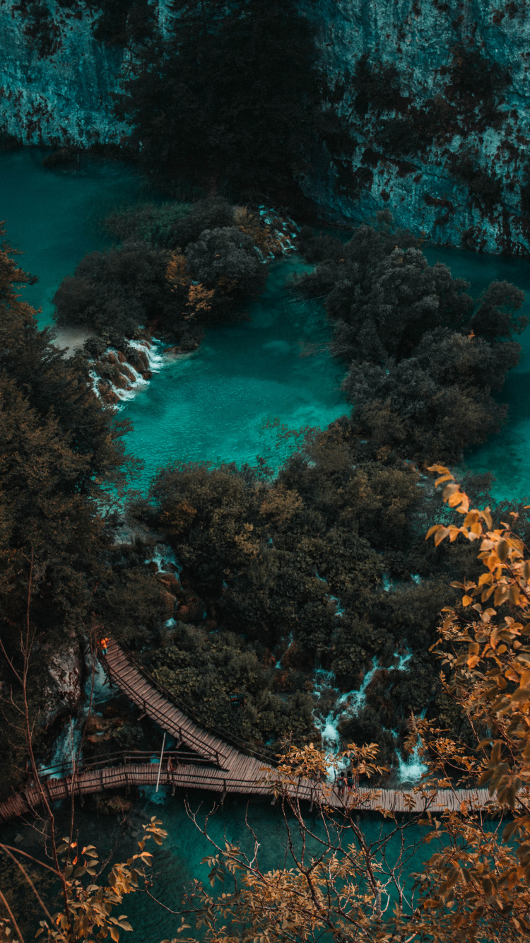 Agua, Naturaleza, Azul, Turquesa, Verde. Wallpaper in 750x1334 Resolution