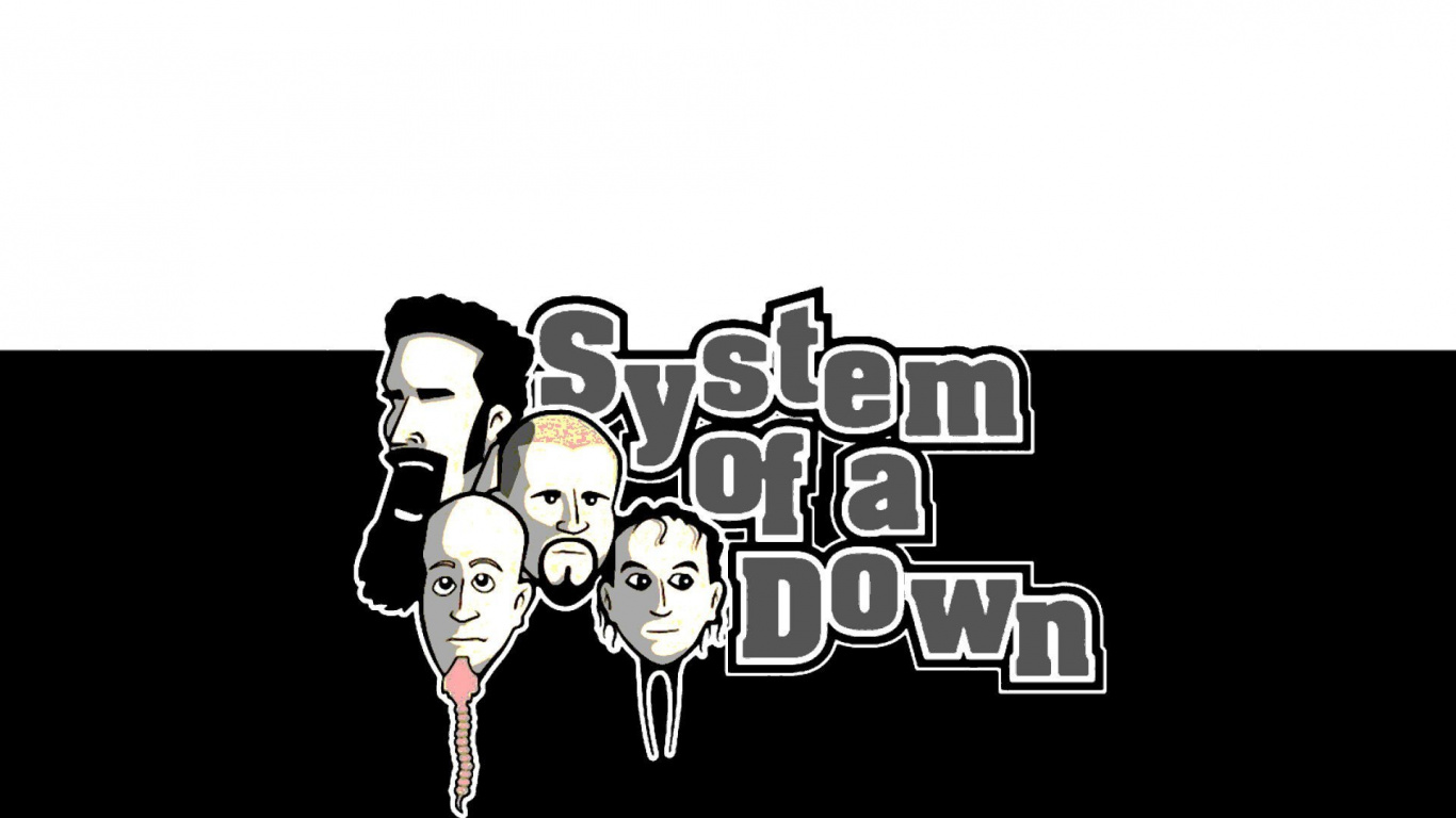 System Of A Down, Alternative Rock, Alternative Metal, Musician, Text. Wallpaper in 1366x768 Resolution