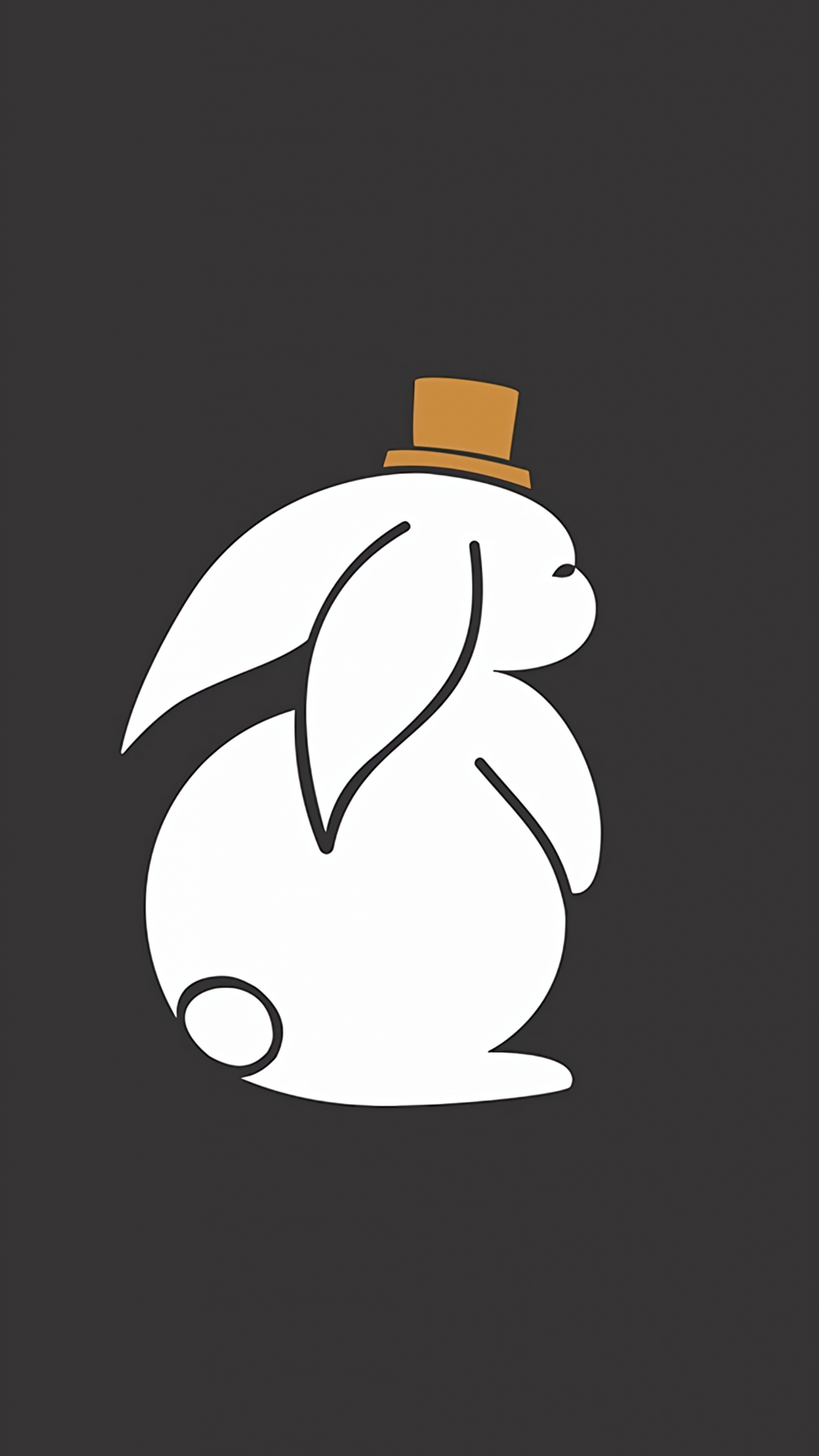 Ilustración Panda Blanco y Negro. Wallpaper in 1440x2560 Resolution