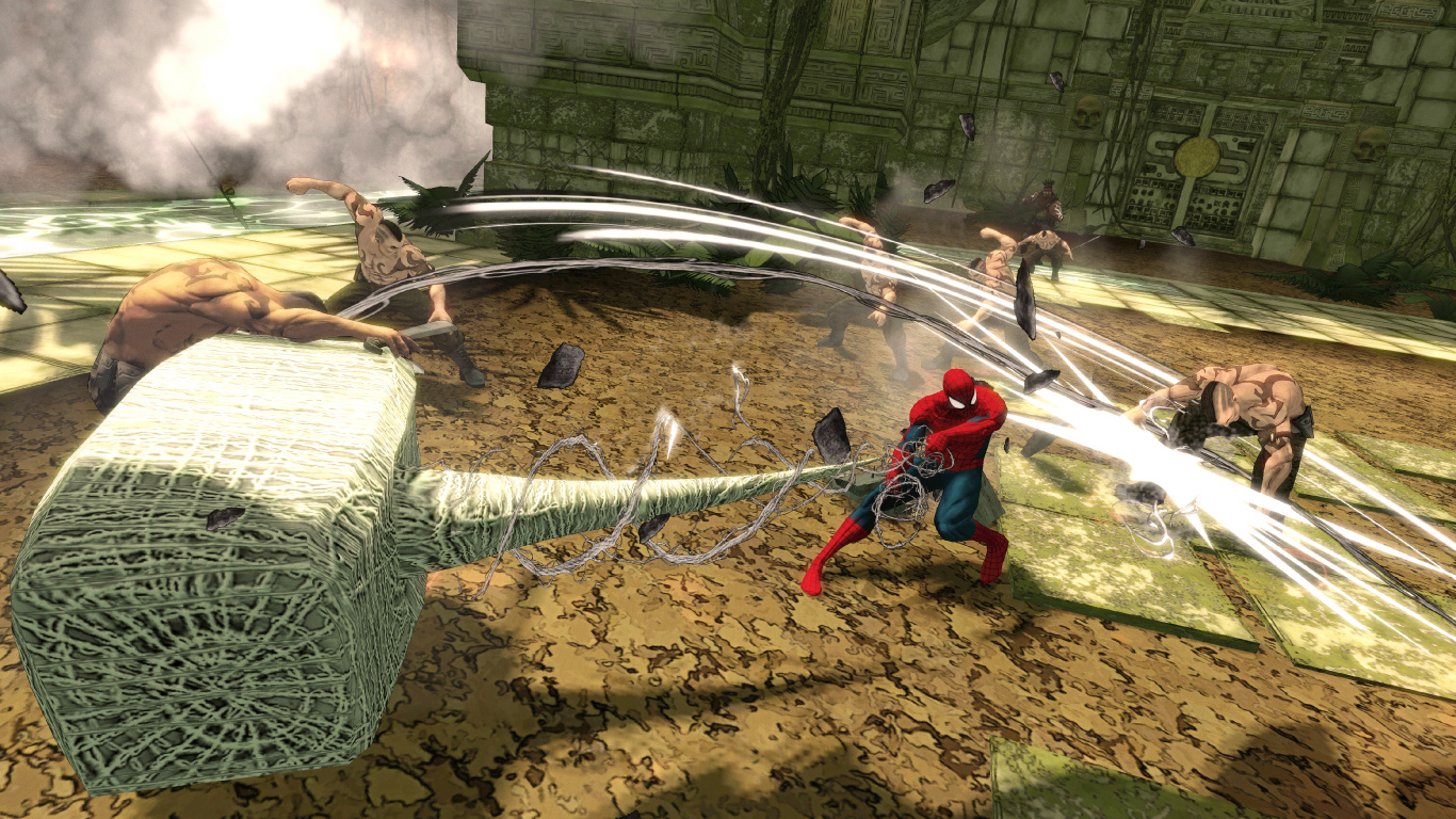 Spider-Man Shattered Dimensions, Spider-man, Xbox 360, Wii, pc Game. Wallpaper in 1366x768 Resolution