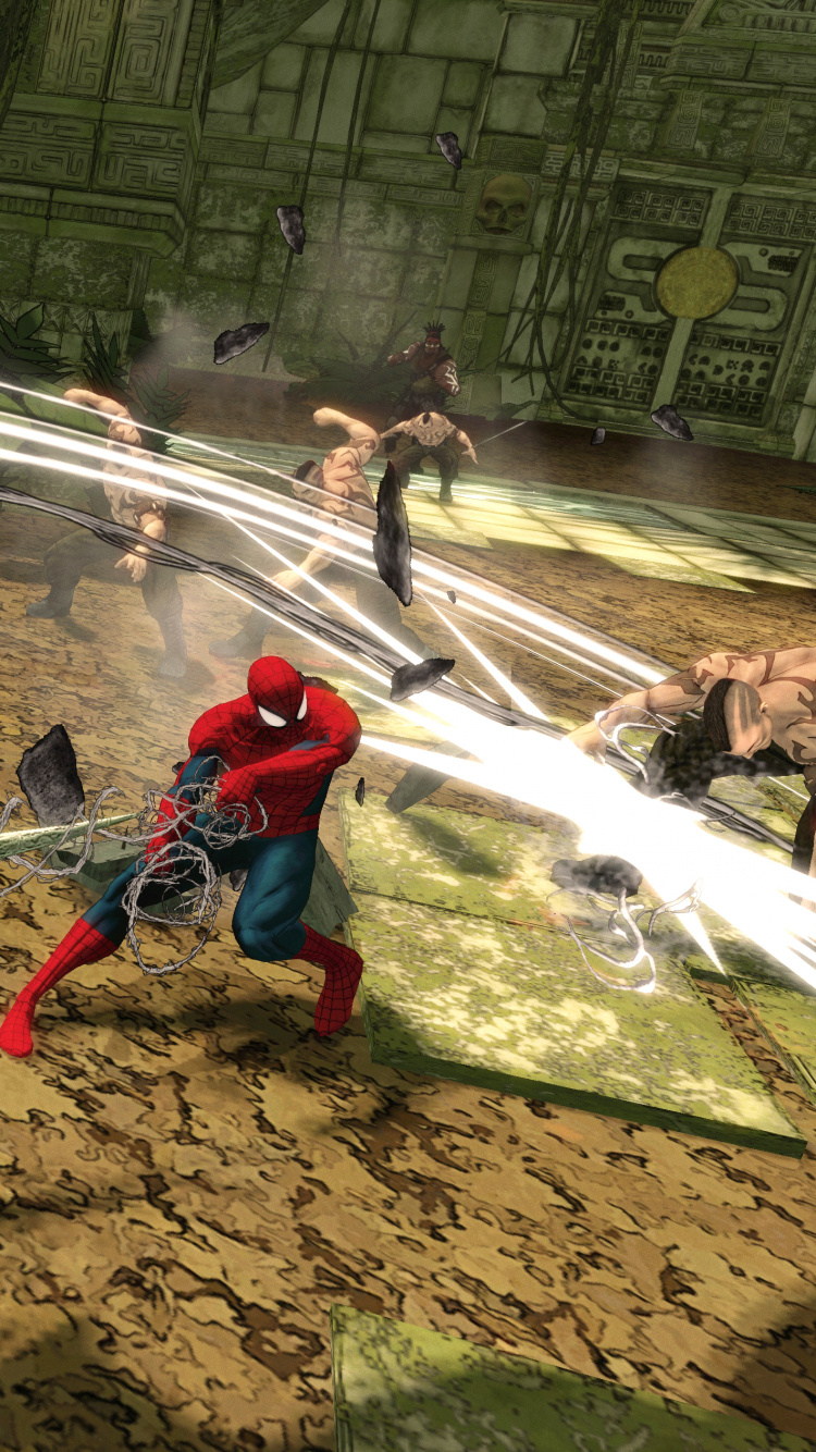 Spider-Man-Shattered Dimensions, Spider-man, Xbox 360, Wii, Pc-Spiel. Wallpaper in 750x1334 Resolution