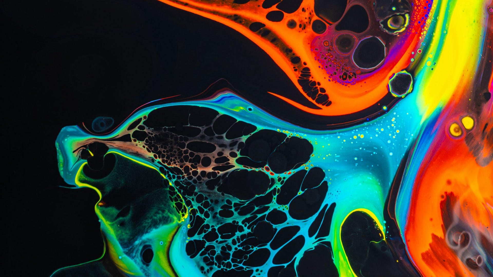 Lumière, Blue, Noir, Fluide, Liquid. Wallpaper in 1920x1080 Resolution