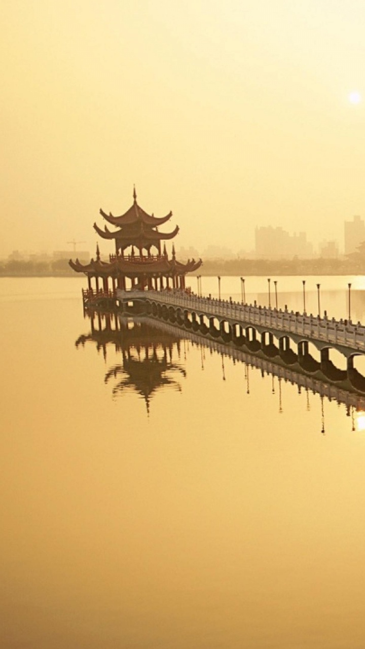 早上, 雾, 反射, 阴霾, 旅游景点 壁纸 720x1280 允许