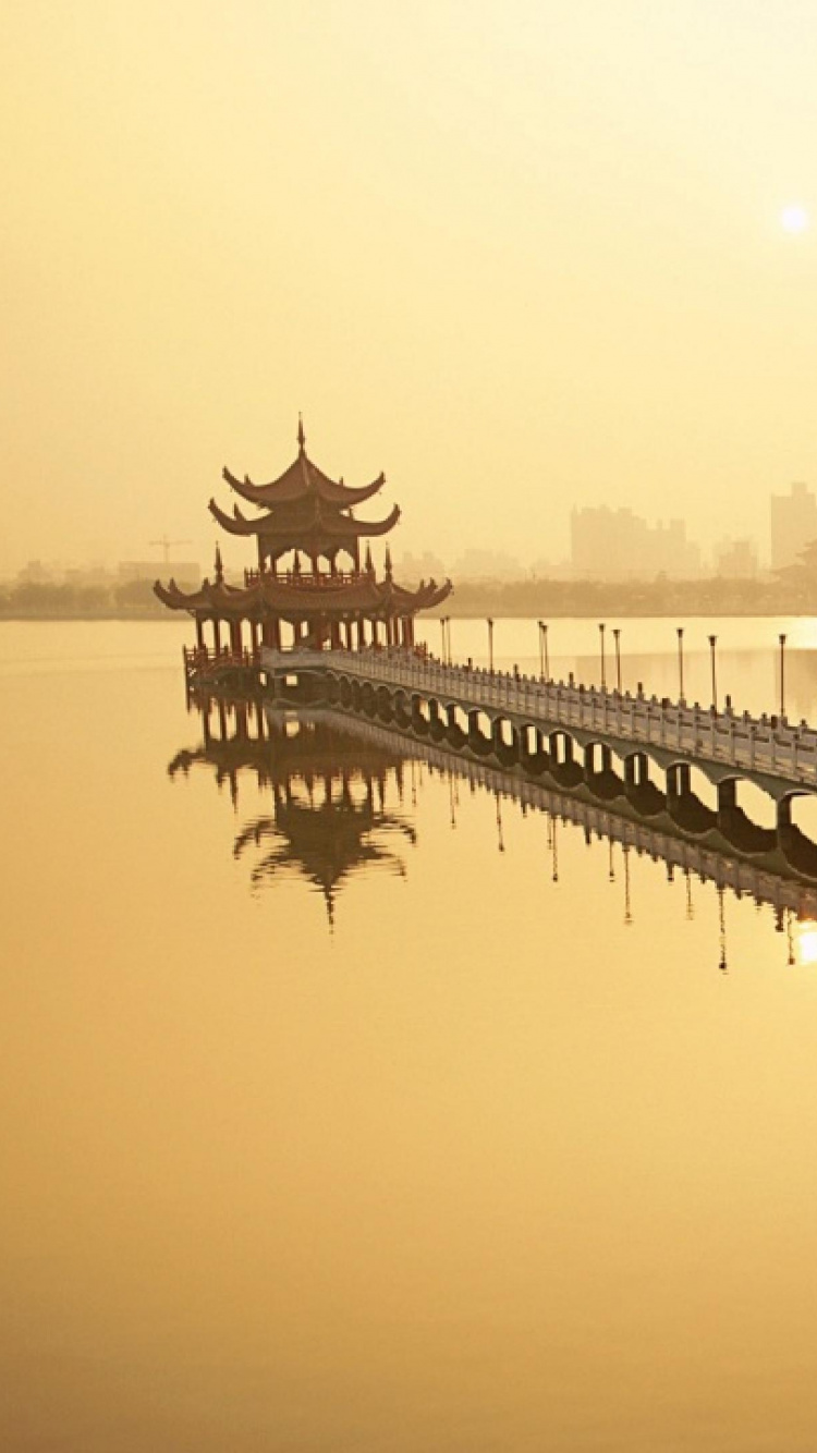 早上, 雾, 反射, 阴霾, 旅游景点 壁纸 750x1334 允许