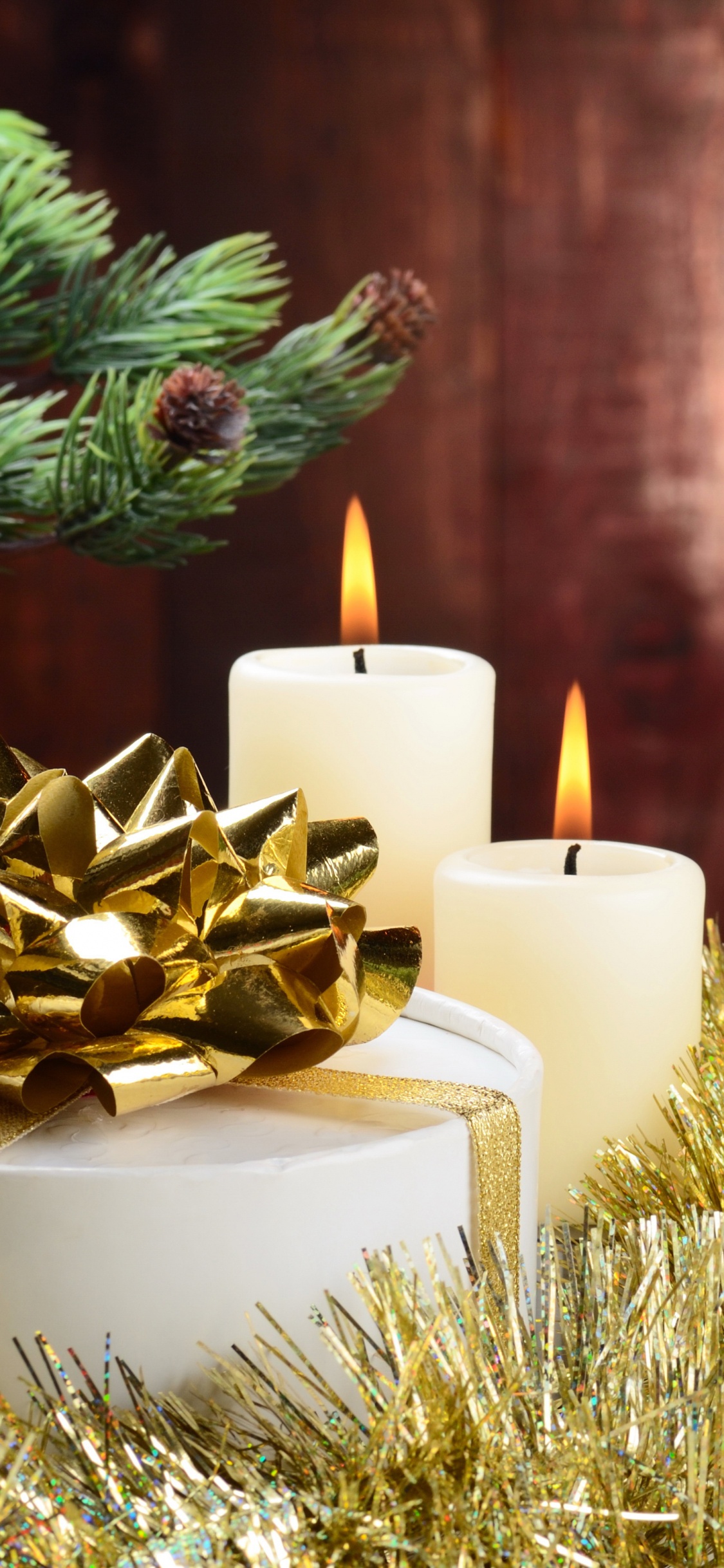 El Día De Navidad, Nochevieja, Decoración de la Navidad, Navidad, Evergreen. Wallpaper in 1125x2436 Resolution