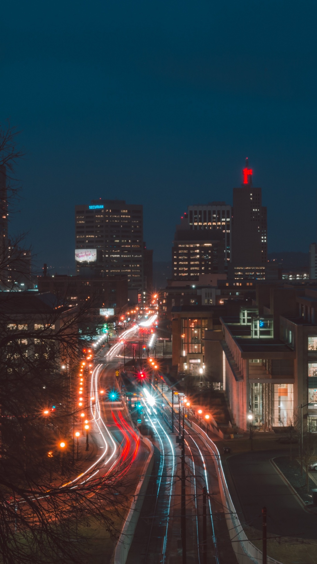 Time Lapse Photography of Cars on Road During Night Time. Wallpaper in 1080x1920 Resolution