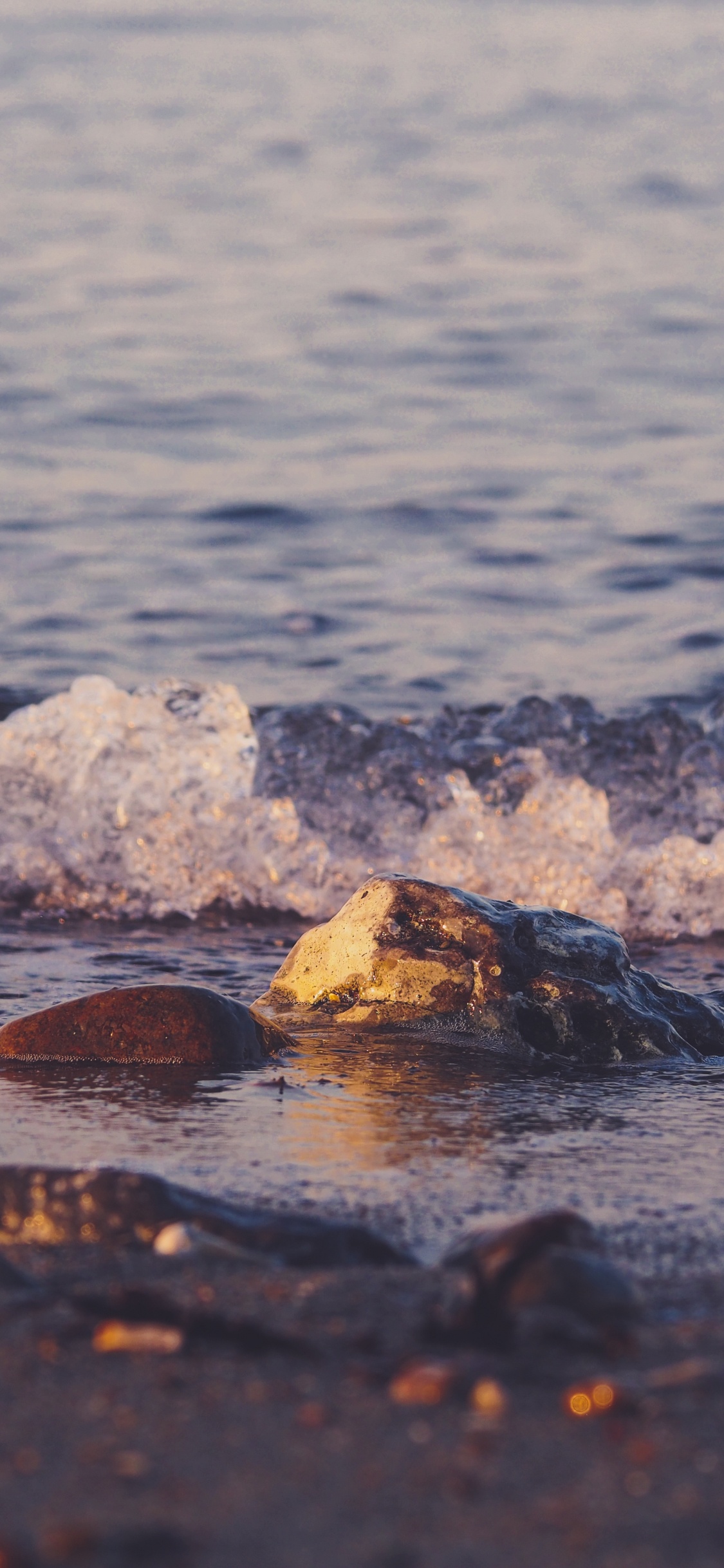 Plage, Mer, Eau, le Vent Vague, Rock. Wallpaper in 1125x2436 Resolution