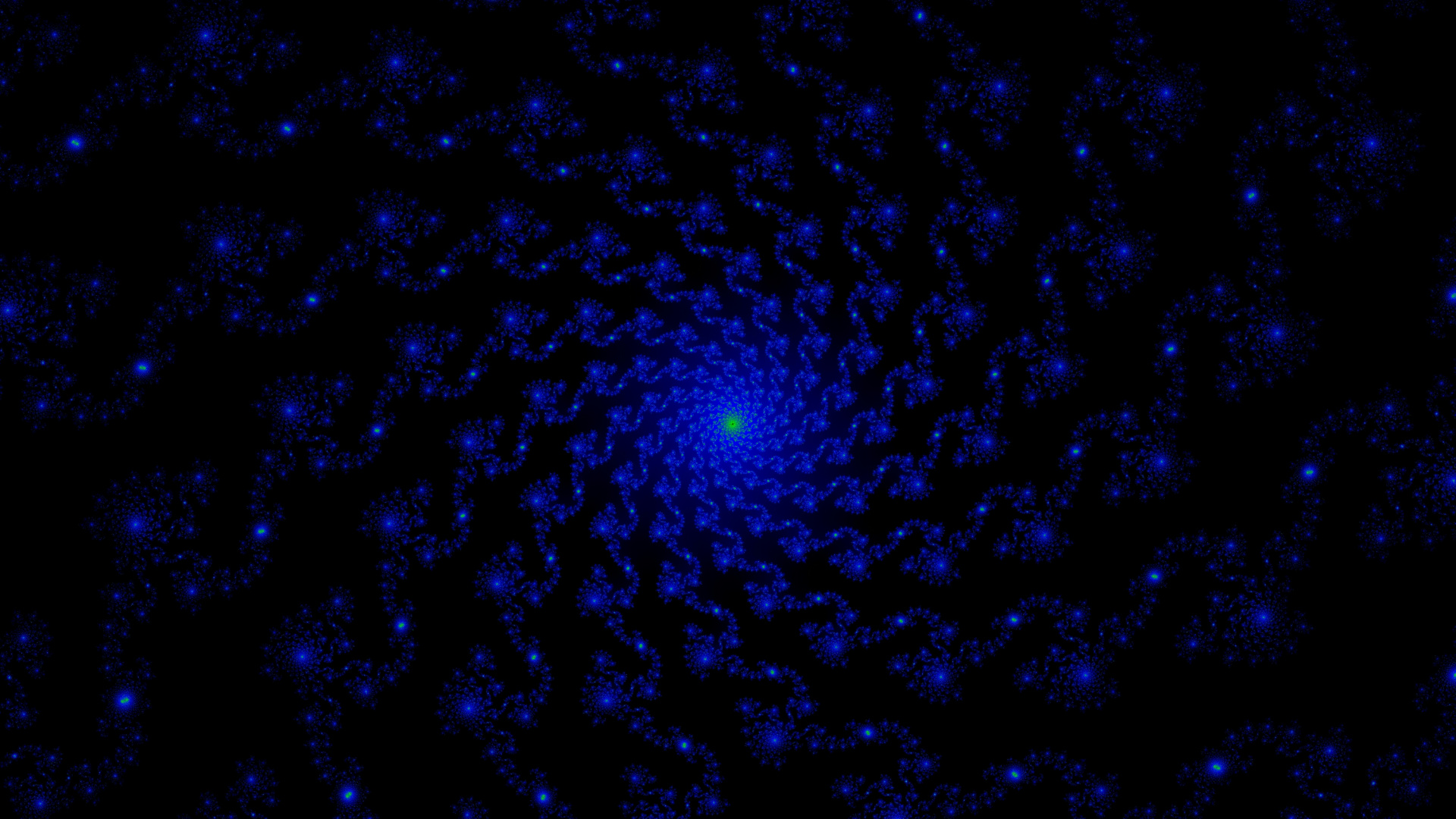 Blaues Und Weißes Licht Auf Schwarzem Hintergrund. Wallpaper in 1920x1080 Resolution