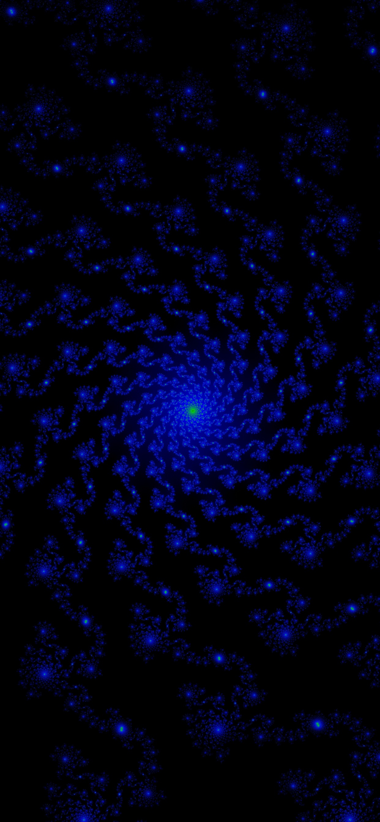 Luz Azul y Blanca Sobre Fondo Negro. Wallpaper in 1242x2688 Resolution