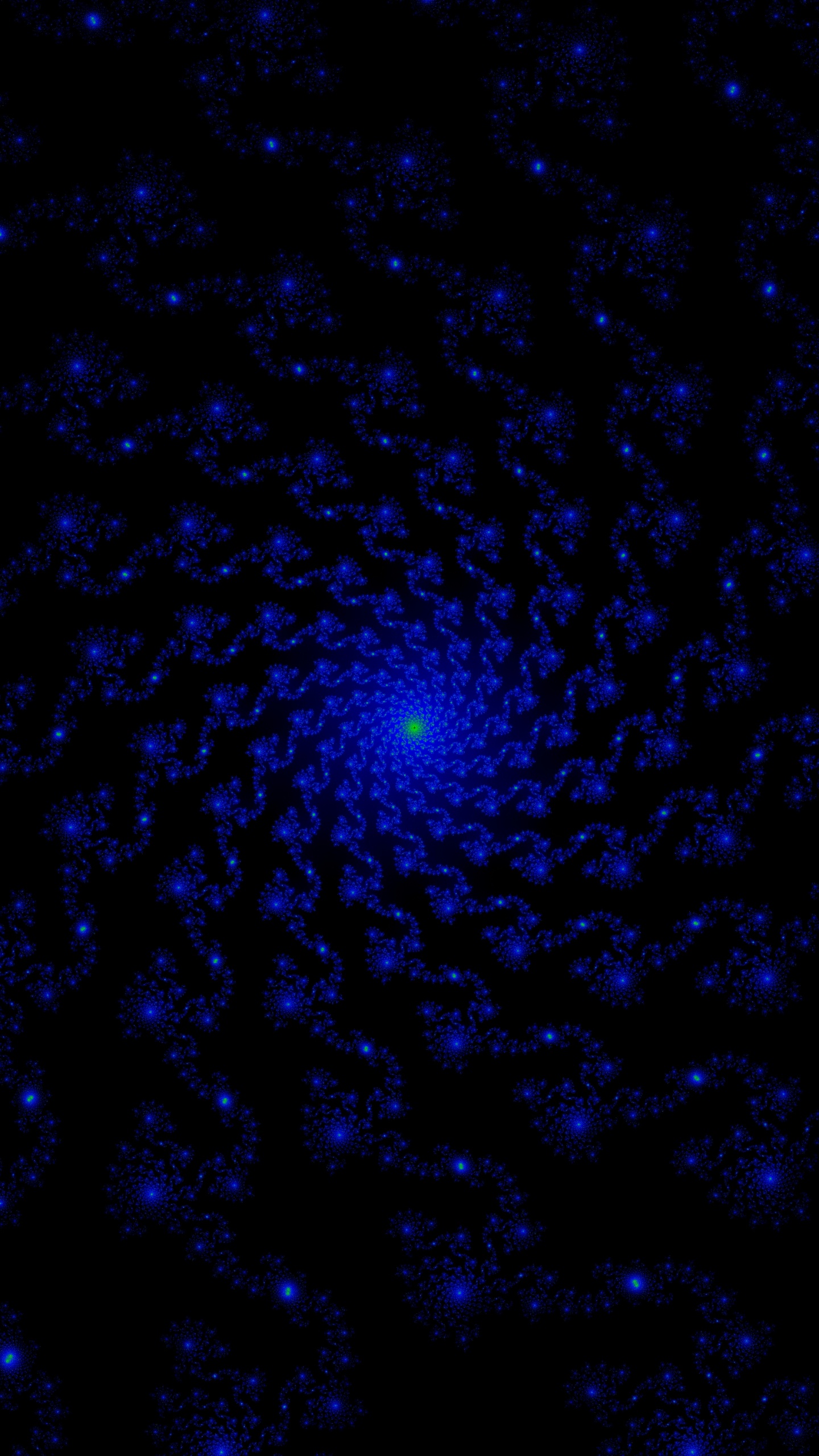 Luz Azul y Blanca Sobre Fondo Negro. Wallpaper in 1440x2560 Resolution