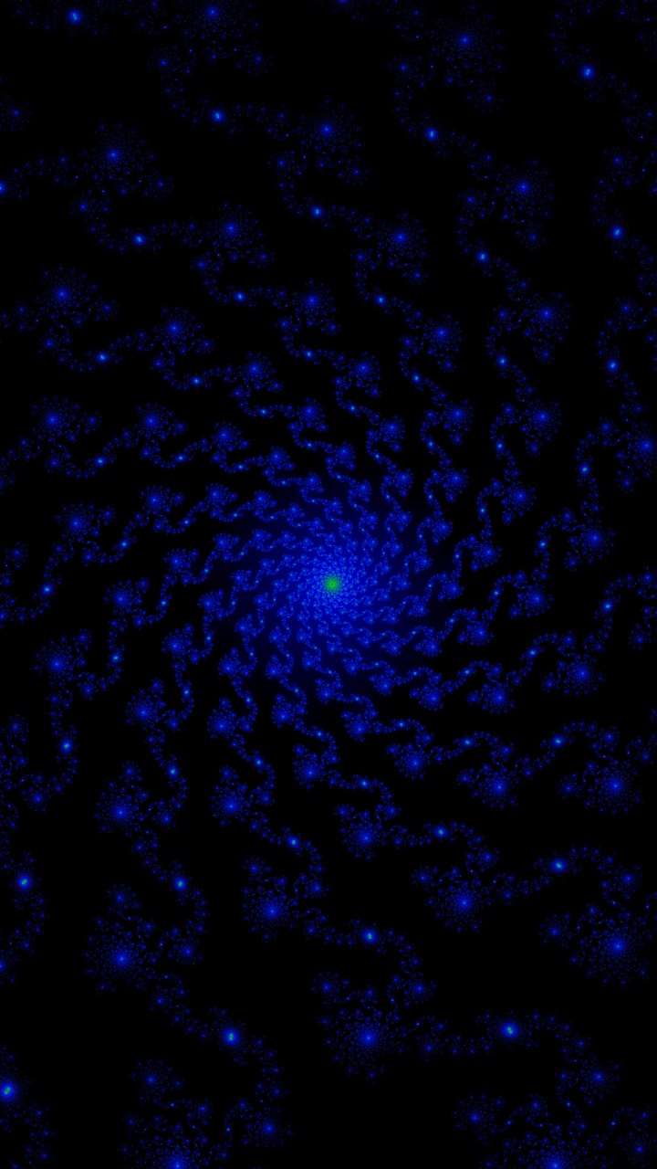 Luz Azul y Blanca Sobre Fondo Negro. Wallpaper in 720x1280 Resolution