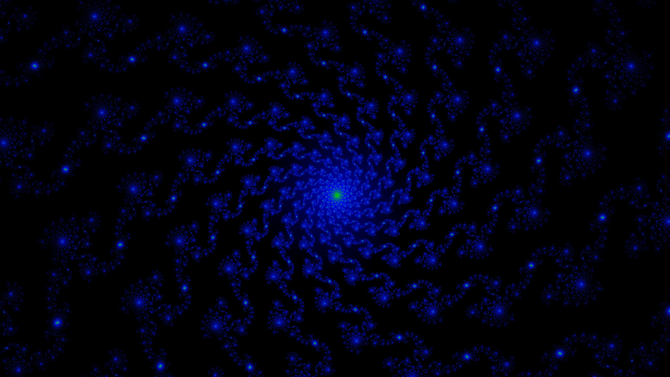 Lumière Bleue et Blanche Sur Fond Noir. Wallpaper in 1366x768 Resolution