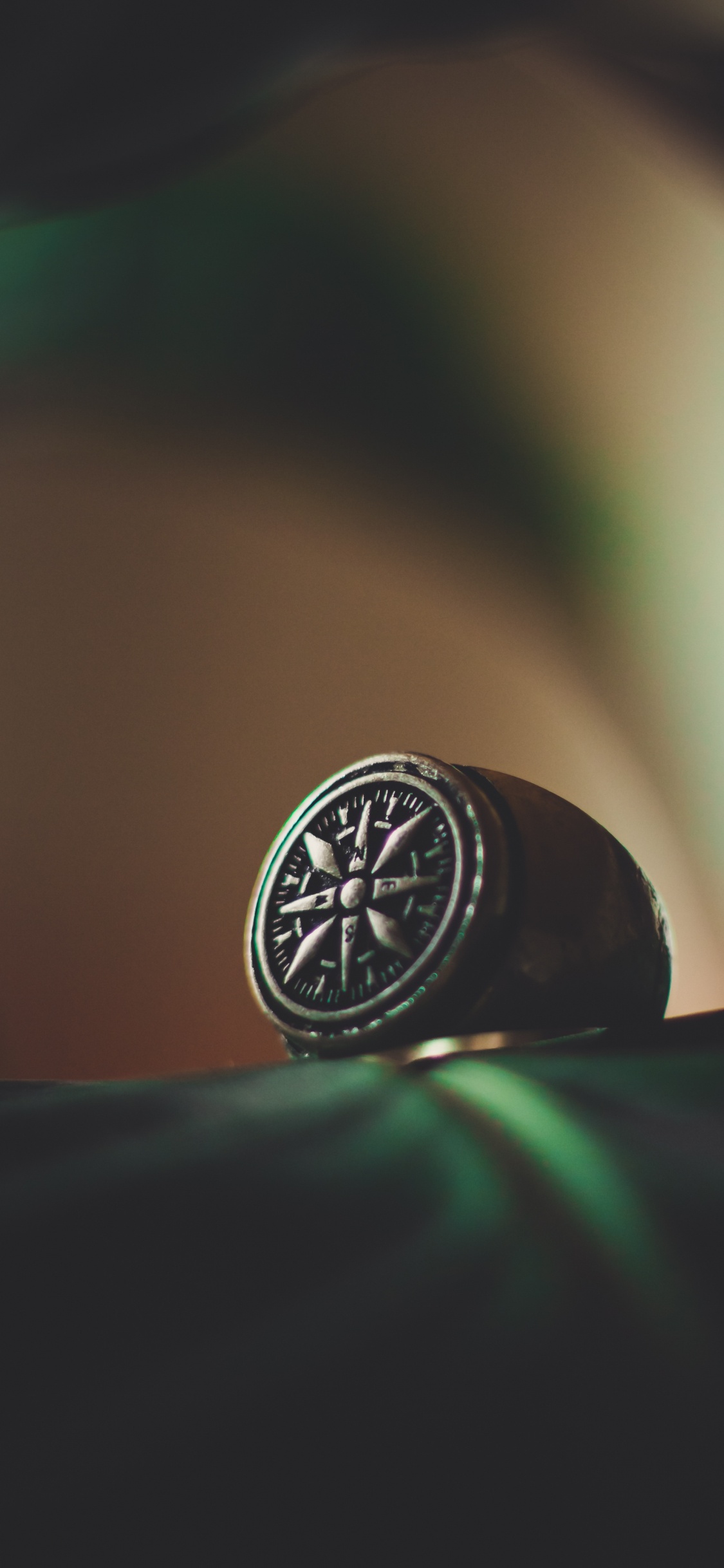 Accessoire Rond Noir et Argent. Wallpaper in 1125x2436 Resolution