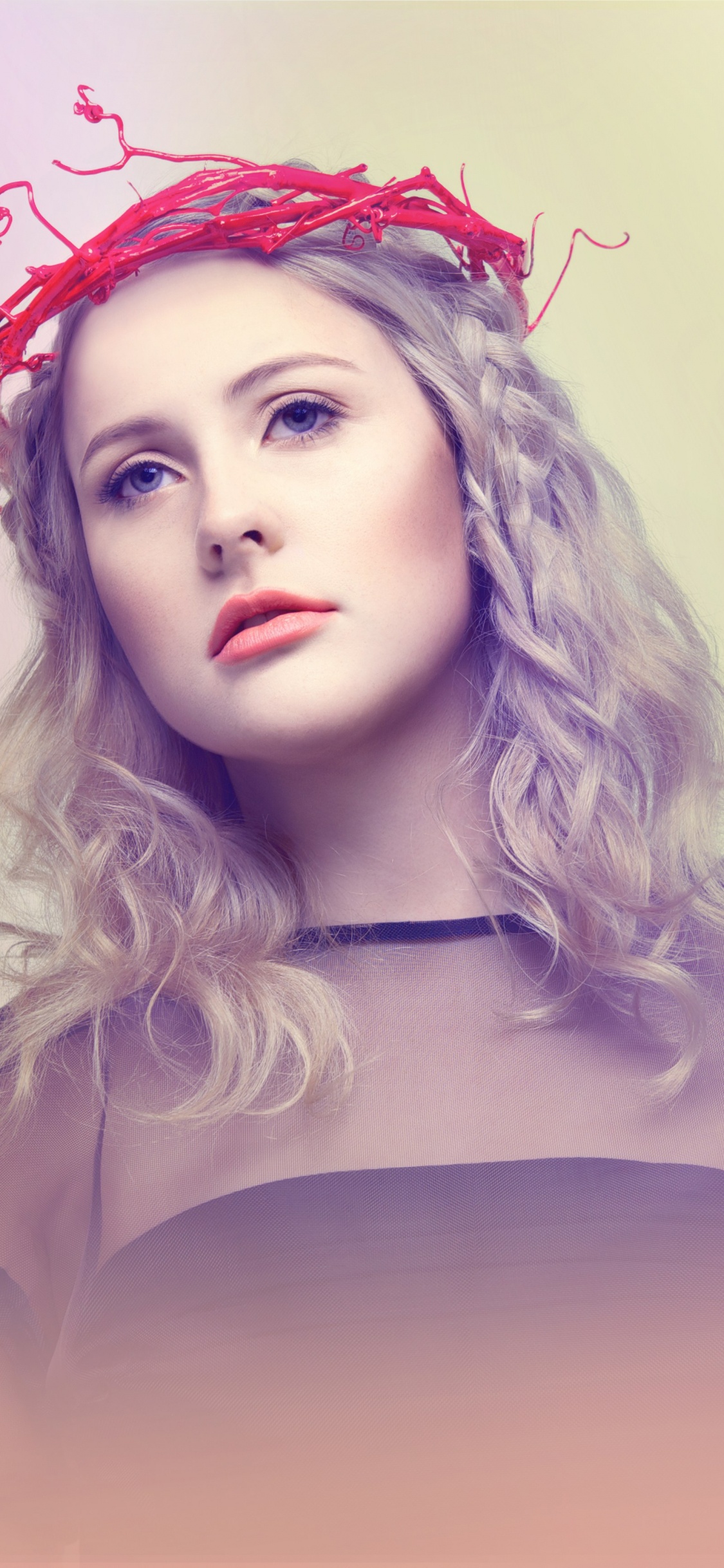 Cheveu, Face, Pink, Casque, Beauté. Wallpaper in 1125x2436 Resolution