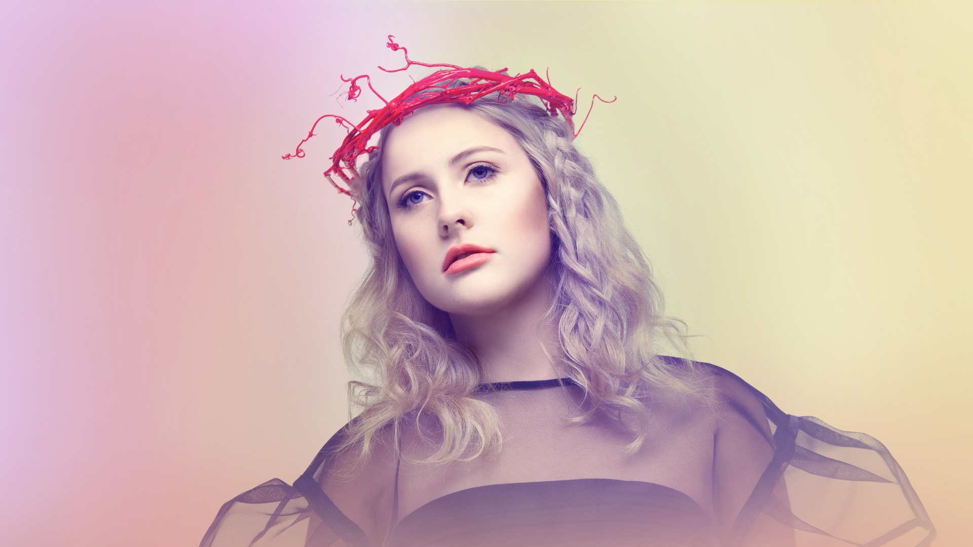 Lucy Neville, Hair, Face, Lip, Pink. Wallpaper in 1920x1080 Resolution