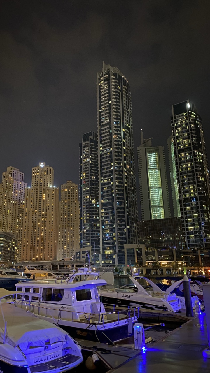 Dubai, Torre de Bloques, Urbe, Moto de Agua, Área Urbana. Wallpaper in 720x1280 Resolution