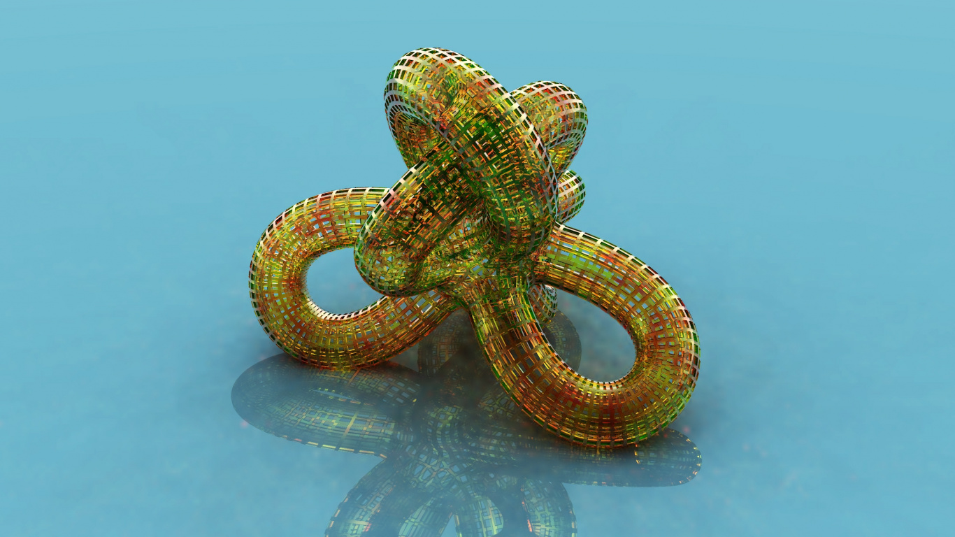 Green and White Rope on Water. Wallpaper in 1366x768 Resolution