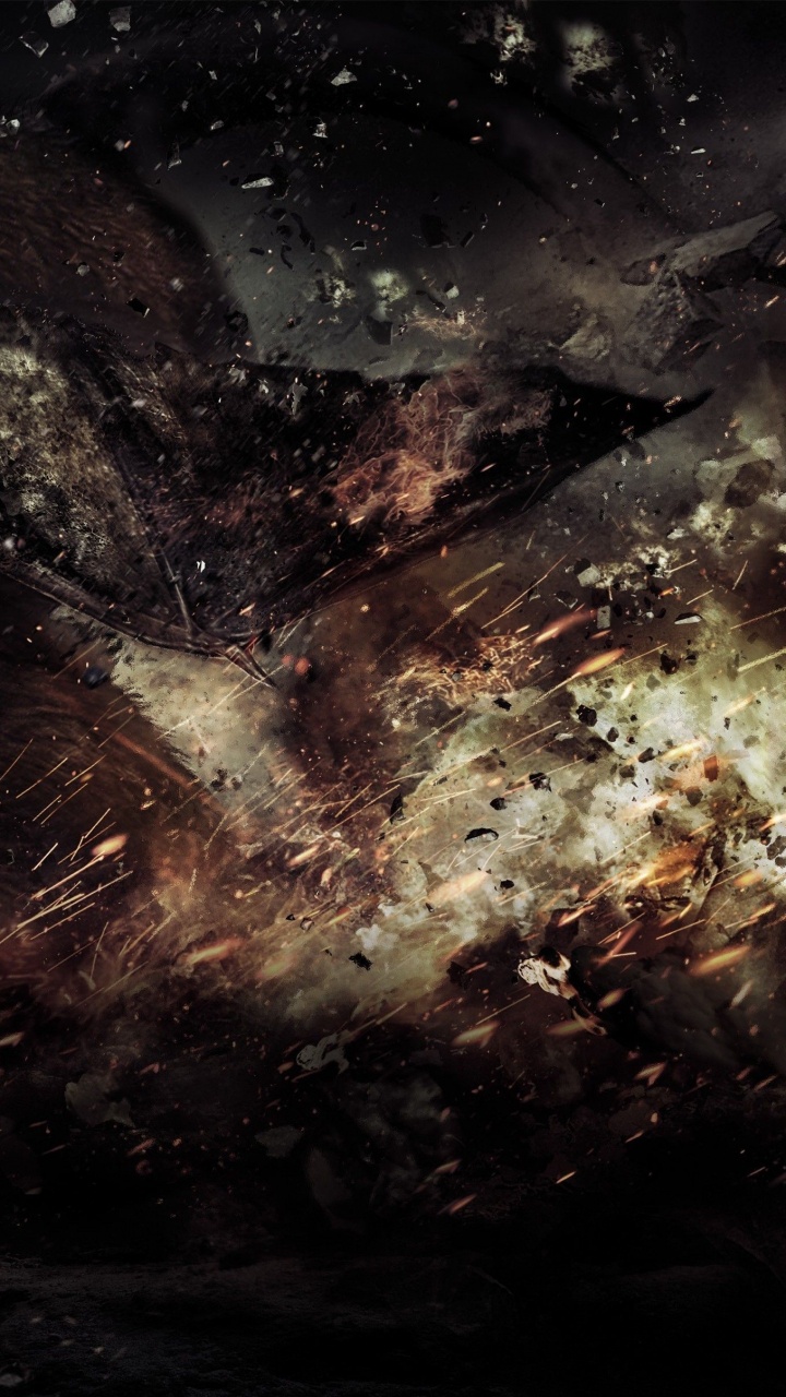 Schwarz-weißer Bär Mit Weißem Rauch. Wallpaper in 720x1280 Resolution