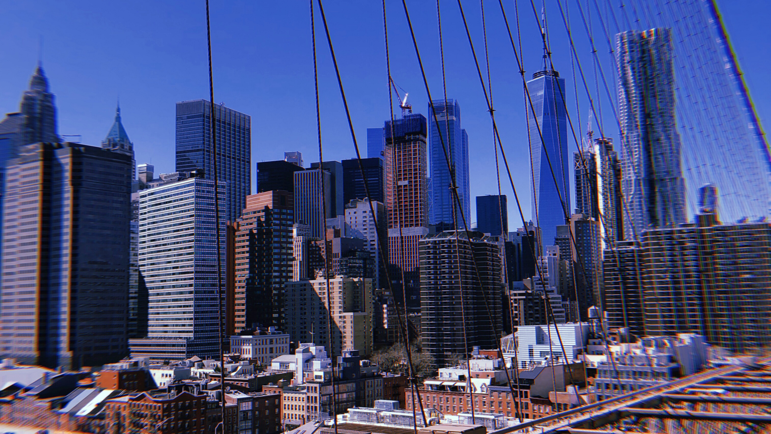 la Ciudad de Nueva York, Nueva York, Área Urbana, Arquitectura, Infraestructura. Wallpaper in 2560x1440 Resolution