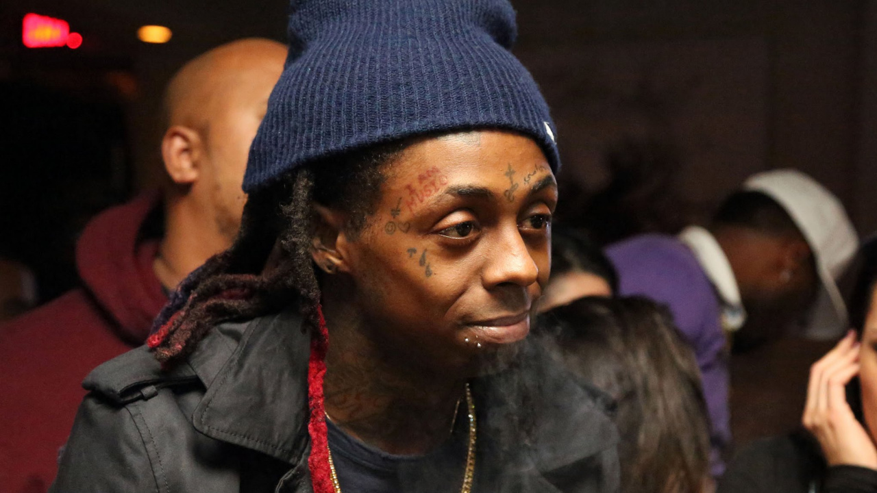 Lil Wayne, Beanie, Headgear, Fun, Rapper. Wallpaper in 1280x720 Resolution