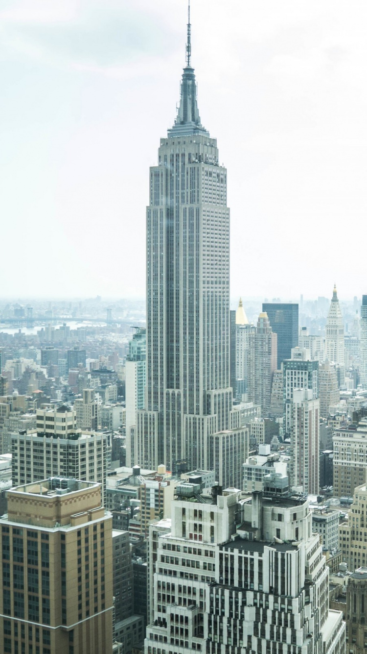 Aerial View of City Buildings During Daytime. Wallpaper in 750x1334 Resolution
