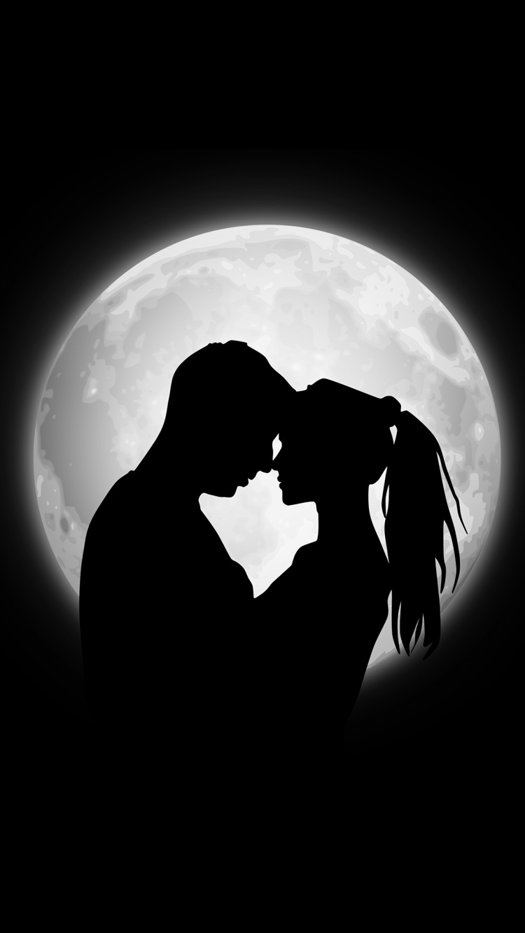 Objet Astronomique, Obscurité, Baiser, Interaction, Amour. Wallpaper in 750x1334 Resolution