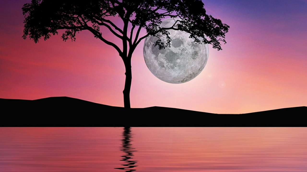 Eau, Atmosphère, Les Ressources en Eau, Afterglow, Paysage Naturel. Wallpaper in 1280x720 Resolution