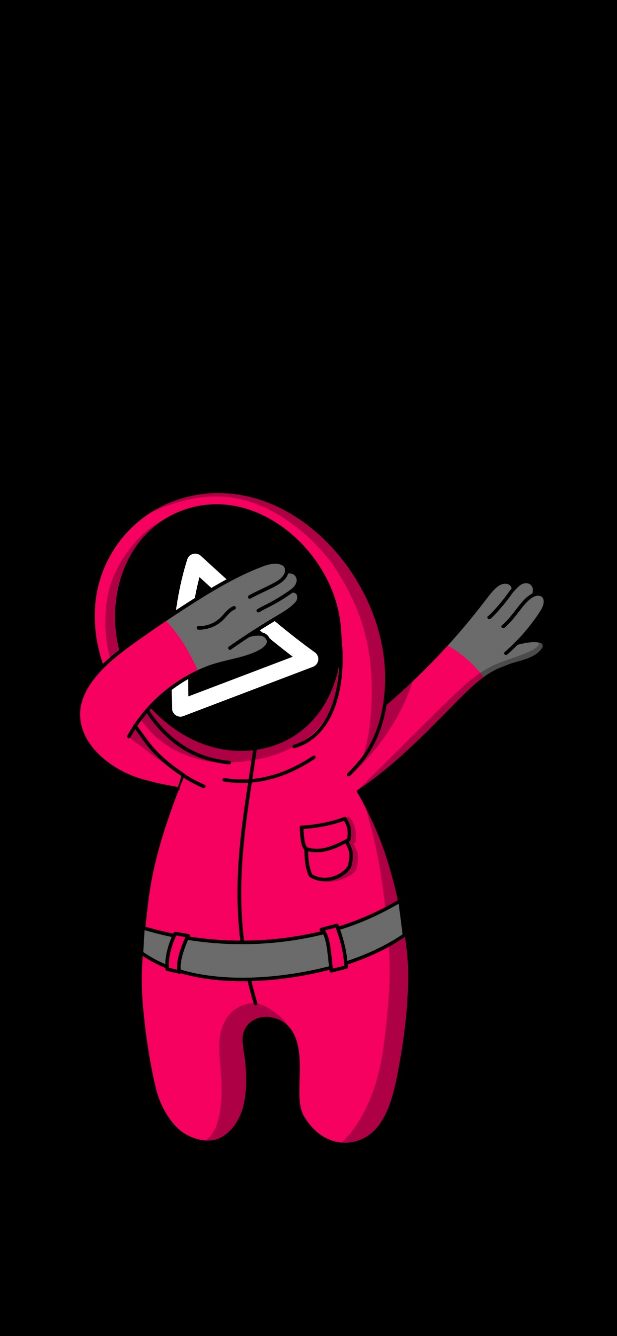 Android, Smartphone, Geste, Pink, Cartoon. Wallpaper in 1242x2688 Resolution