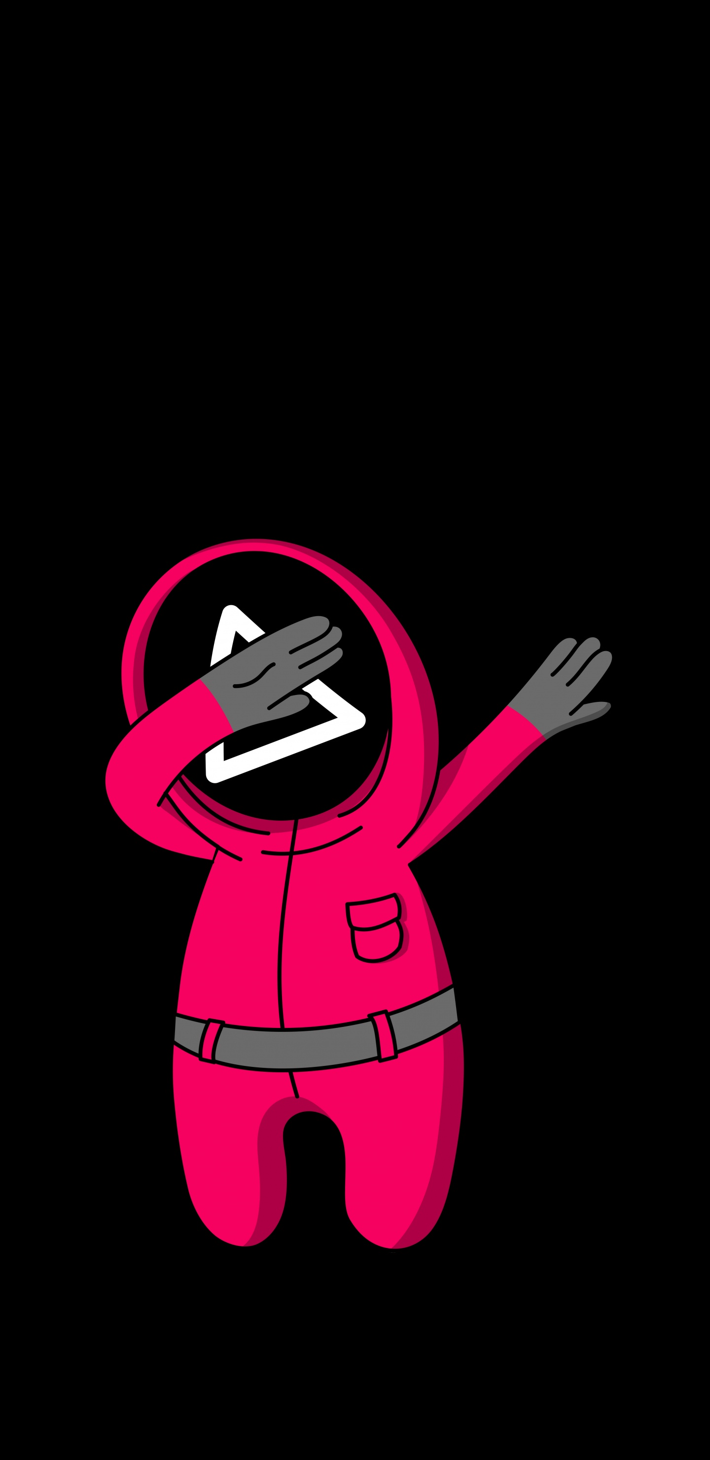 Android, Smartphone, Gesto, Rosa, Caricatura. Wallpaper in 1440x2960 Resolution