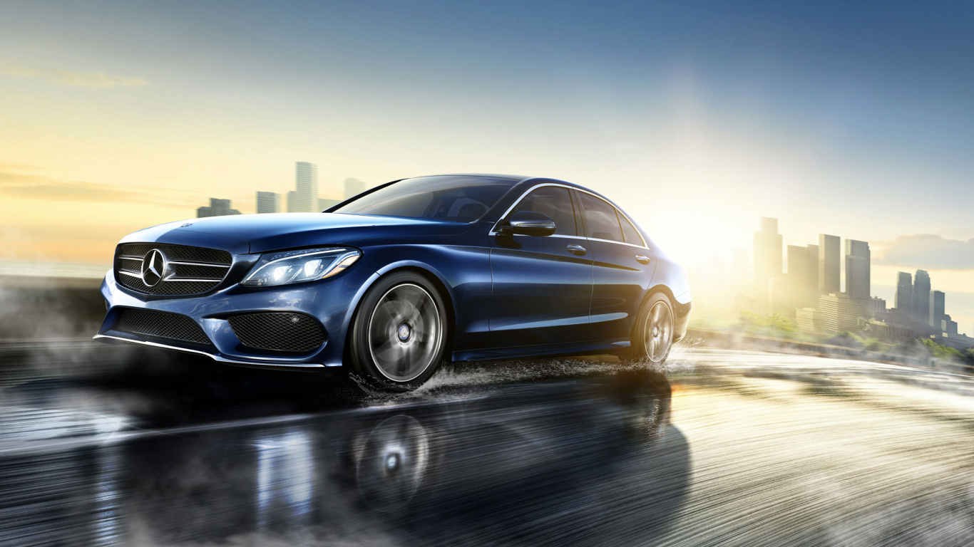 Blau Bmw m3 Coupe. Wallpaper in 1366x768 Resolution