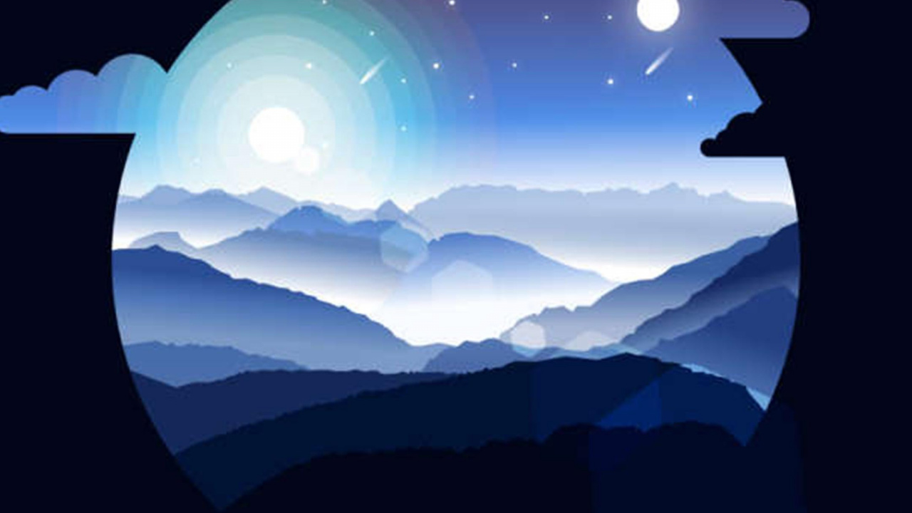 Minimalism, Art, Atmosphere, World, Astronomical Object. Wallpaper in 1280x720 Resolution