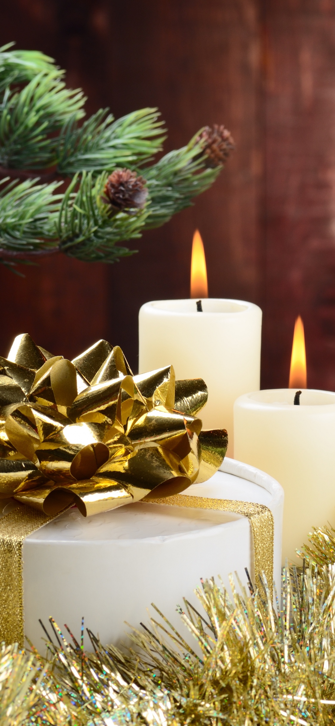 Décoration de Noël, Sapin, Famille Des Pins, Souhait, Liesse. Wallpaper in 1125x2436 Resolution