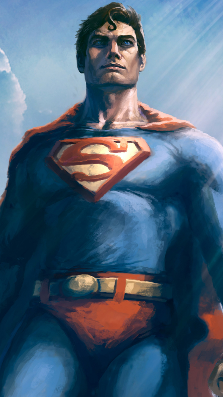 Woman in Red Dress Under Blue Sky. Wallpaper in 750x1334 Resolution