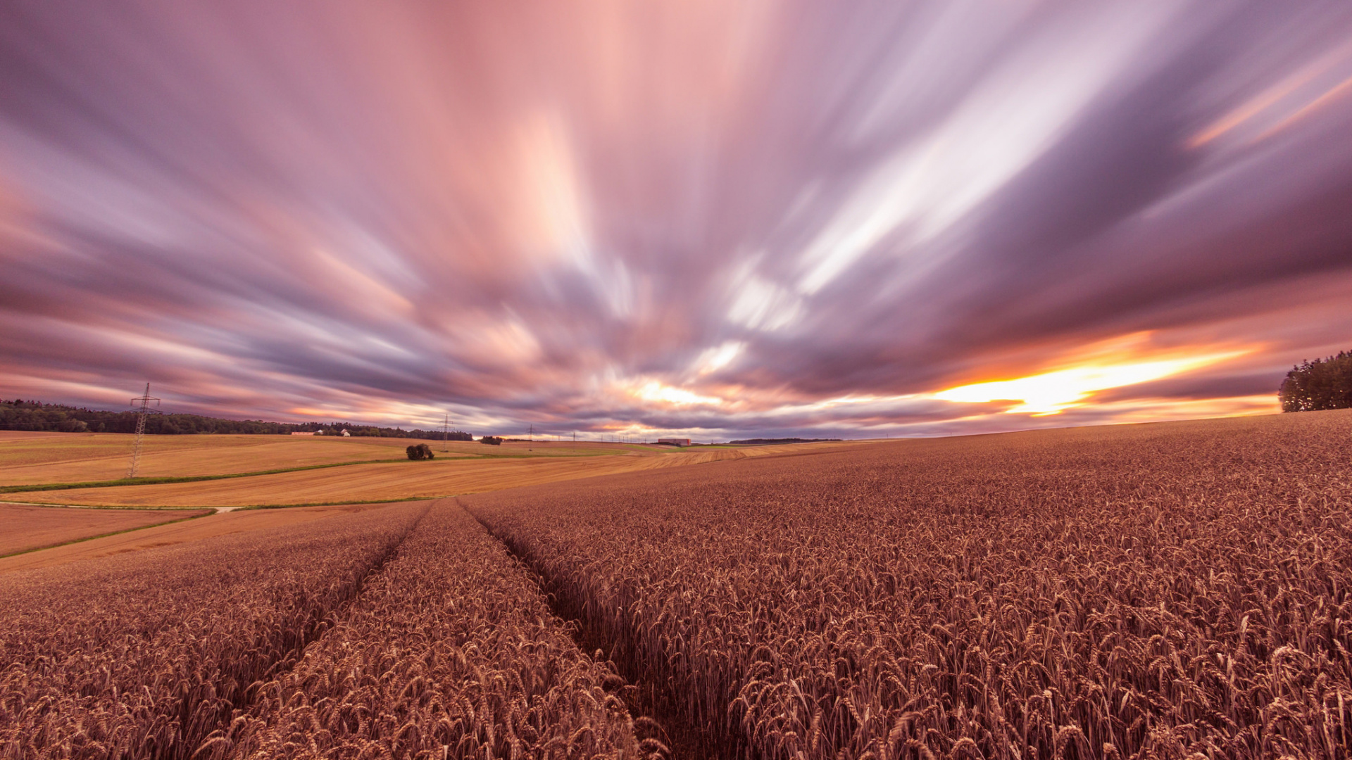 Brown Field Under Blue Sky During Daytime. Wallpaper in 1920x1080 Resolution