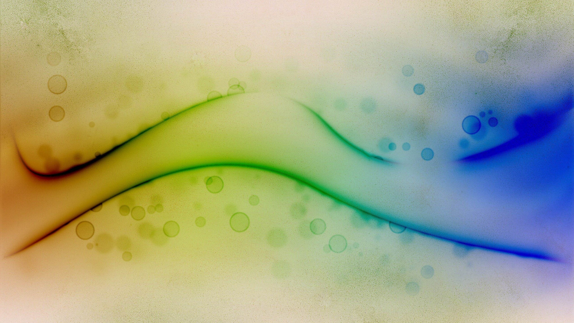 Green and Blue Abstract Painting. Wallpaper in 1920x1080 Resolution