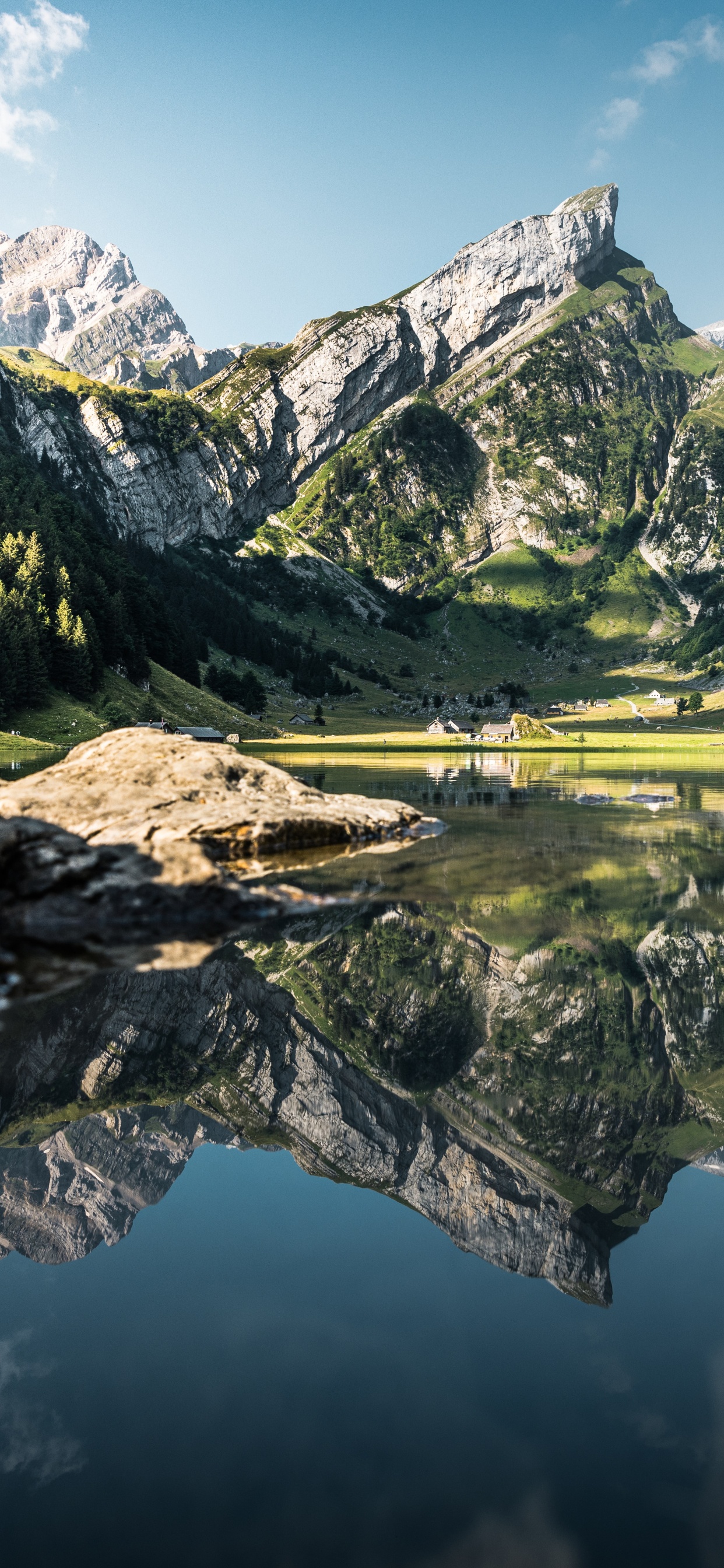 Seealpsee, Appenzell Alps, Wasser, Cloud, Wasserressourcen. Wallpaper in 1242x2688 Resolution