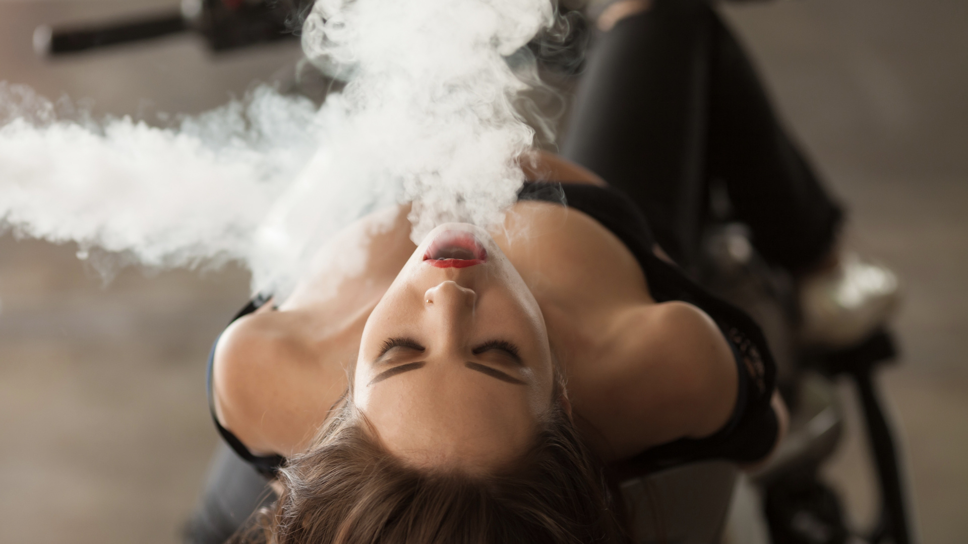 Smoking, Cigarette, Smoking Girl, Girl, Tobacco Smoking. Wallpaper in 1920x1080 Resolution