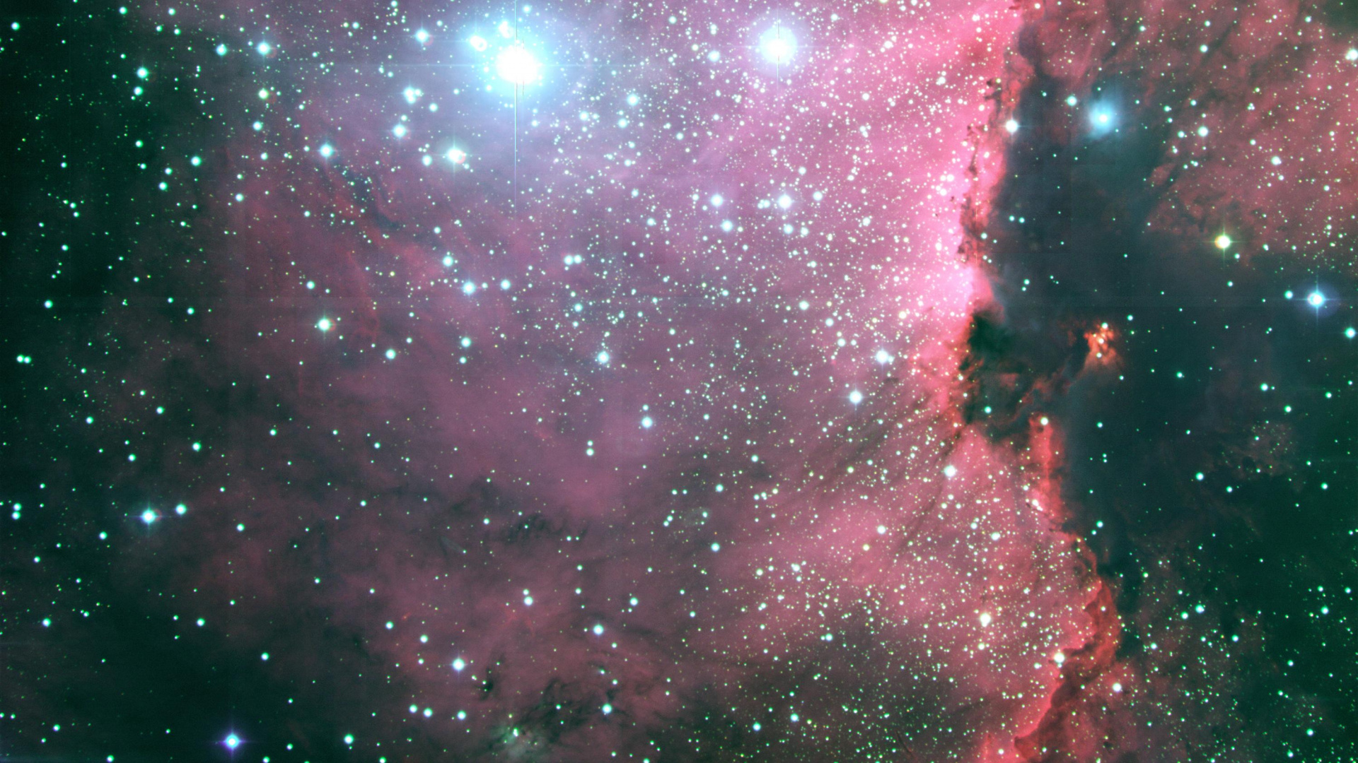 Lila Und Blaue Galaxie Illustration. Wallpaper in 1920x1080 Resolution