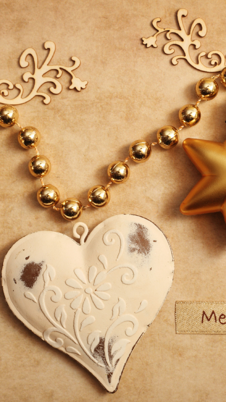 Le Jour De Noël, Décoration de Noël, Perle, Bijouterie, Médaillon. Wallpaper in 750x1334 Resolution