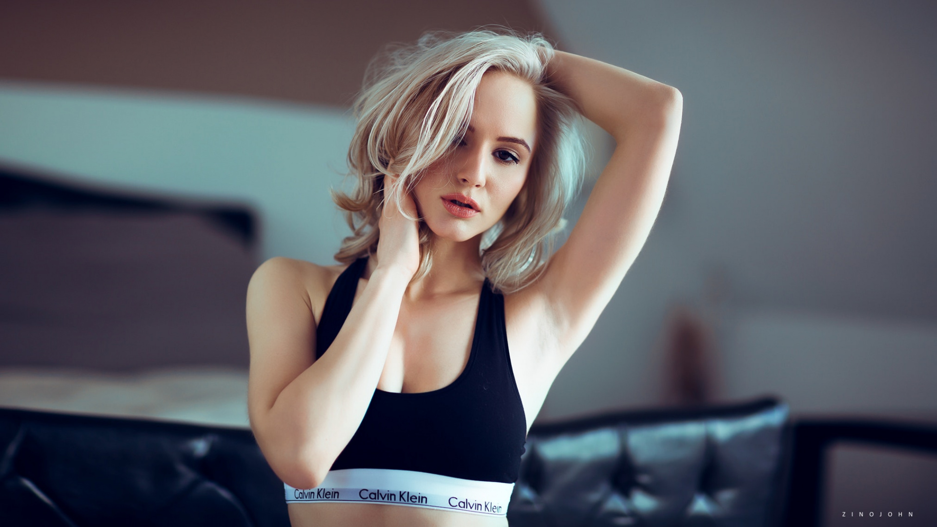 头发, 金发碧眼的, 皮肤, 模型, 内裤 壁纸 1920x1080 允许