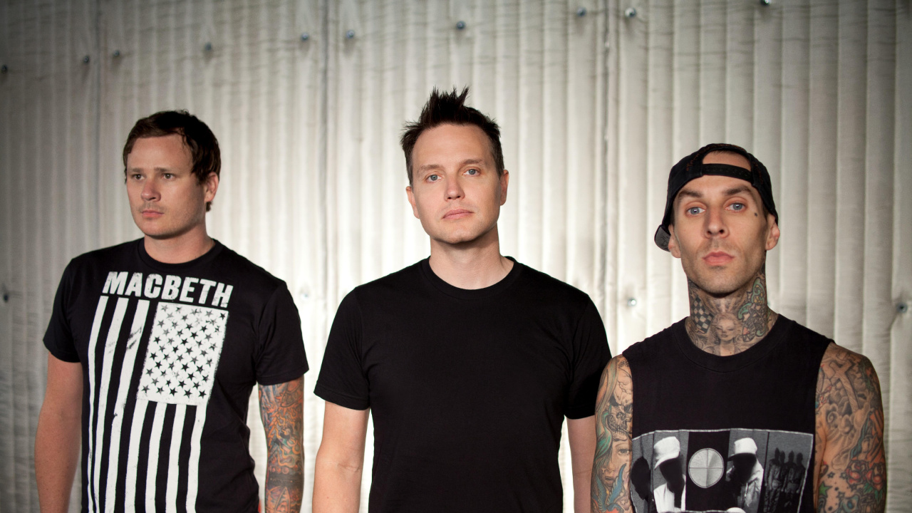 Tom DeLonge, Mark Hoppus, Blink-182, Clin, Ensemble Musical. Wallpaper in 1280x720 Resolution