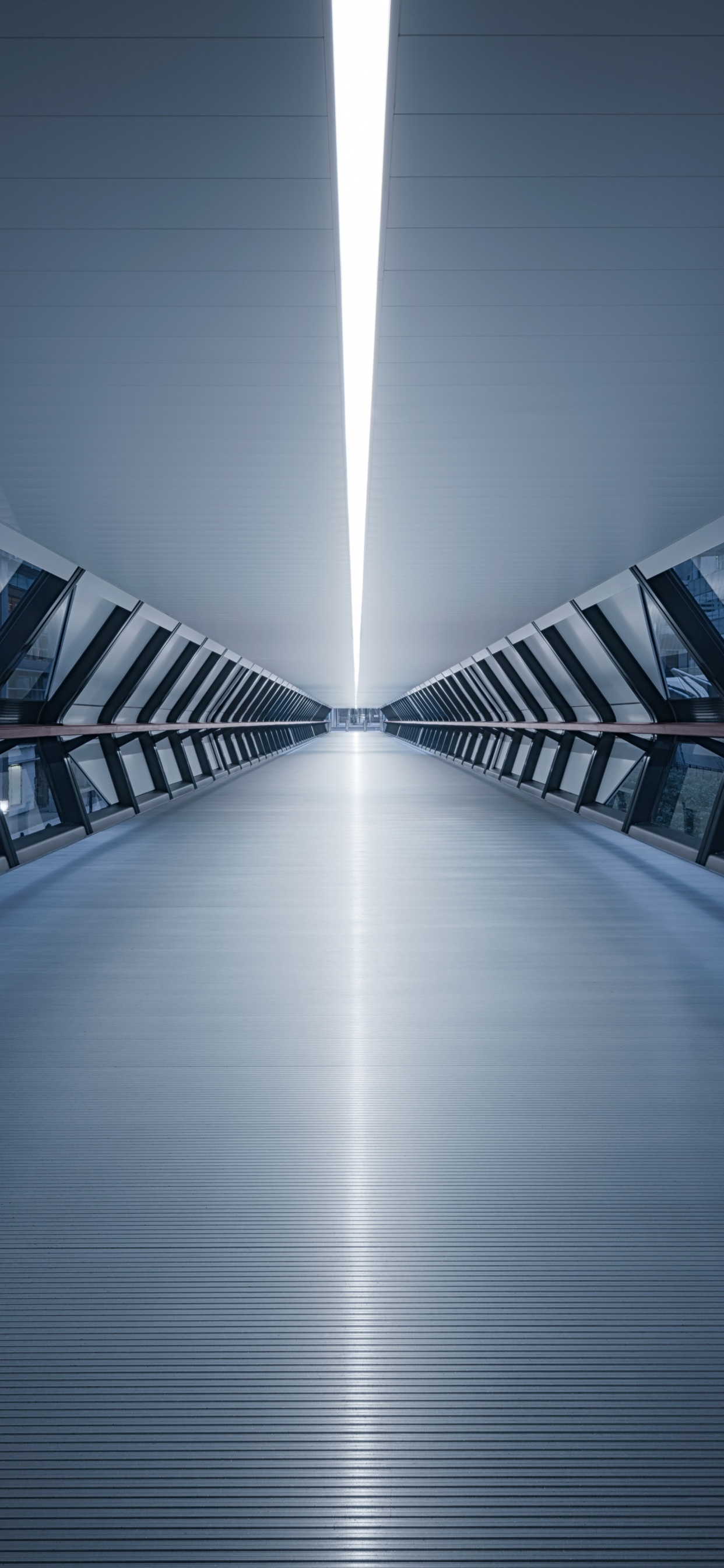 White Light on a Building. Wallpaper in 1242x2688 Resolution